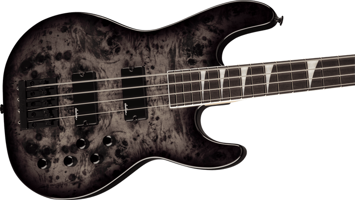 Jackson JS Series Concert™ Bass CB JS3P, Amaranth Fingerboard, Transparent Black by FMIC