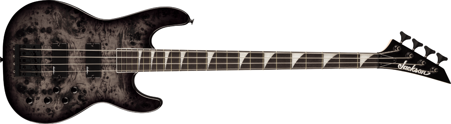 Jackson JS Series Concert™ Bass CB JS3P, Amaranth Fingerboard, Transparent Black by FMIC