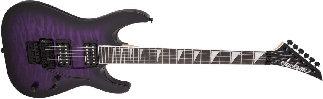 Jackson JS Series Dinky® Arch Top JS32Q DKA, Amaranth Fingerboard, Transparent Purple Burst by FMIC