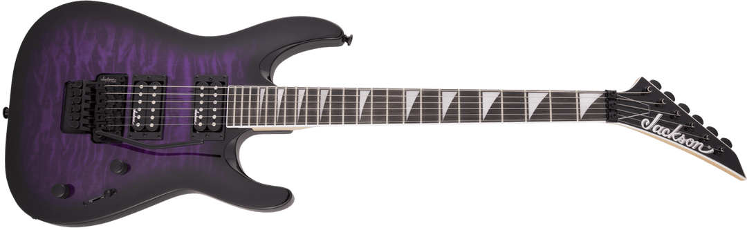 Jackson JS Series Dinky® Arch Top JS32Q DKA, Amaranth Fingerboard, Transparent Purple Burst by FMIC