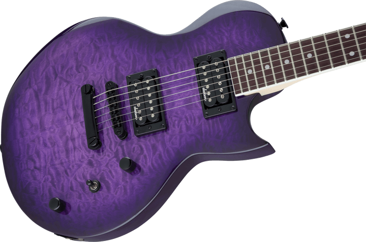 Jackson JS Series Monarkh SC JS22Q, Amaranth Fingerboard, Transparent Purple Burst by FMIC
