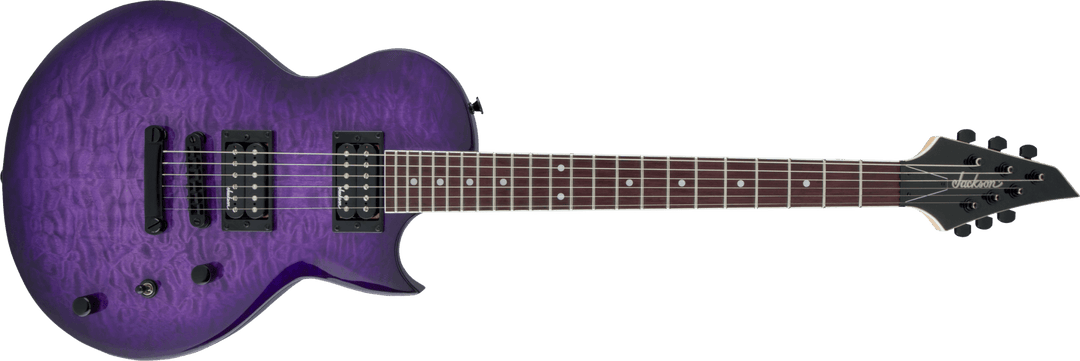 Jackson JS Series Monarkh SC JS22Q, Amaranth Fingerboard, Transparent Purple Burst by FMIC
