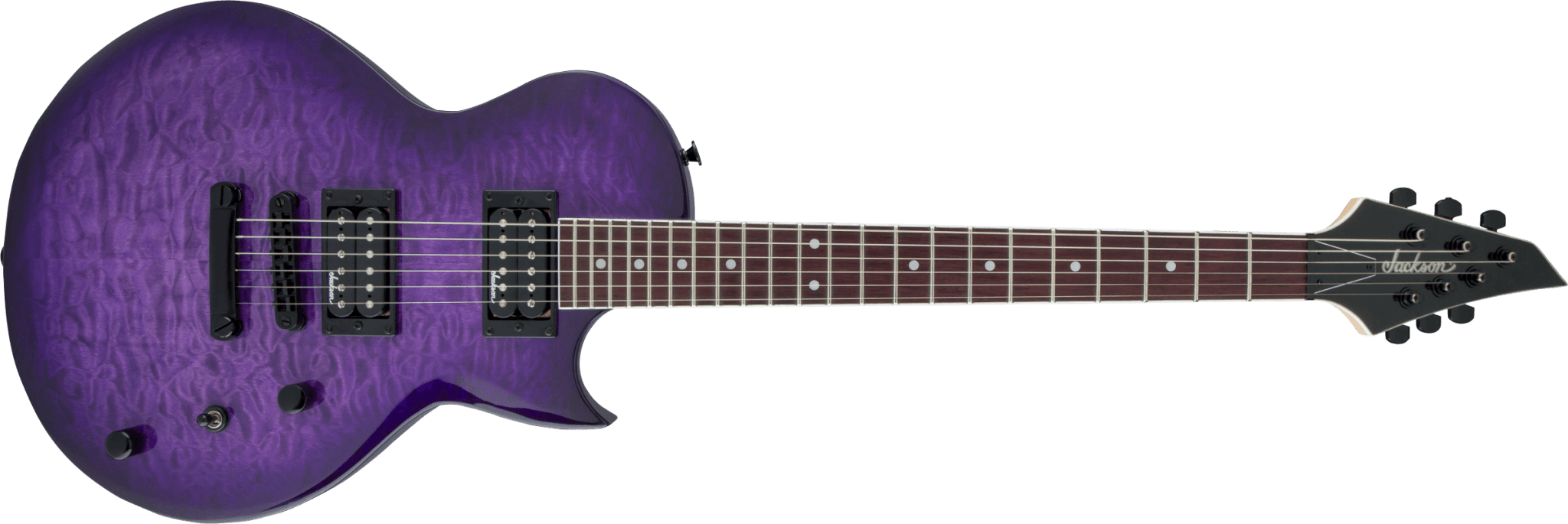 Jackson JS Series Monarkh SC JS22Q, Amaranth Fingerboard, Transparent Purple Burst by FMIC