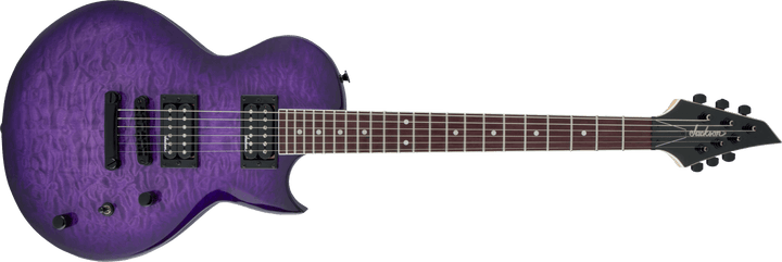 Jackson JS Series Monarkh SC JS22Q, Amaranth Fingerboard, Transparent Purple Burst by FMIC