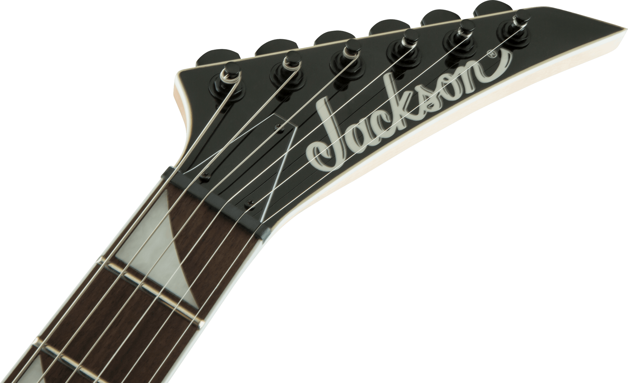 Jackson JS Series Rhoads JS32T, Amaranth Fingerboard, White w/ Black Bevels by FMIC