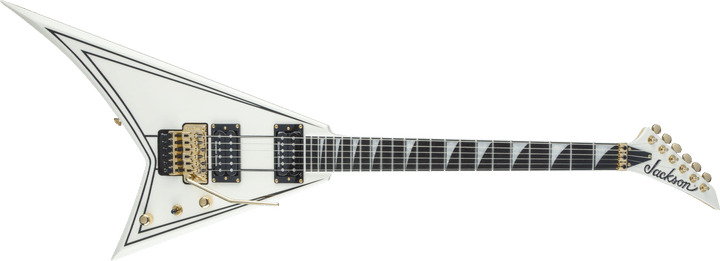 Jackson Pro Series Rhoads RR3, Ebony Fingerboard, Ivory with Black Pinstripes by FMIC