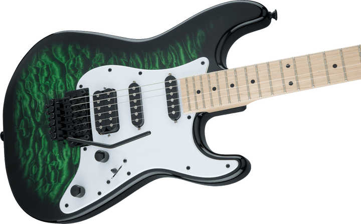 Jackson X Series Signature Adrian Smith SDXQM, Maple Fingerboard, Transparent Green by FMIC