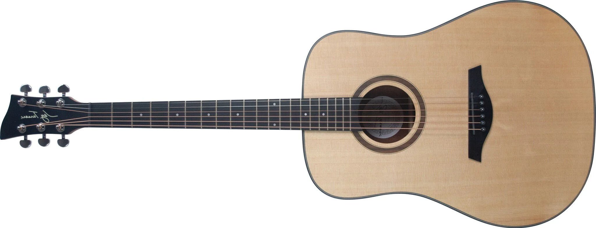 Jay Turser Dreadnought Lefty Acoustic Guitar, Full Size, Natural by Coast Music