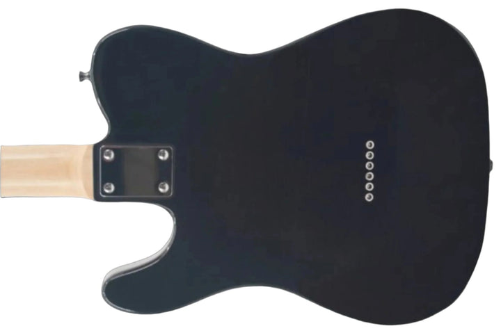 Jay Turser TL Style Lightweight Solid Body Electric Guitar, Black by Coast Music