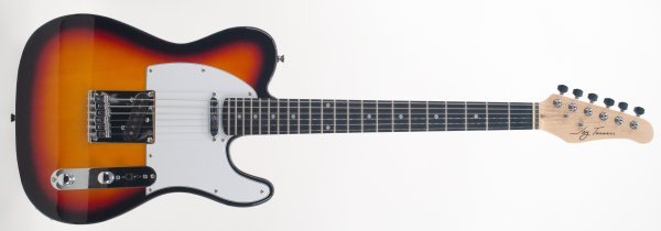Jay Turser TL Style Lightweight Solid Body Electric Guitar, Tobacco Sunburst by Coast Music
