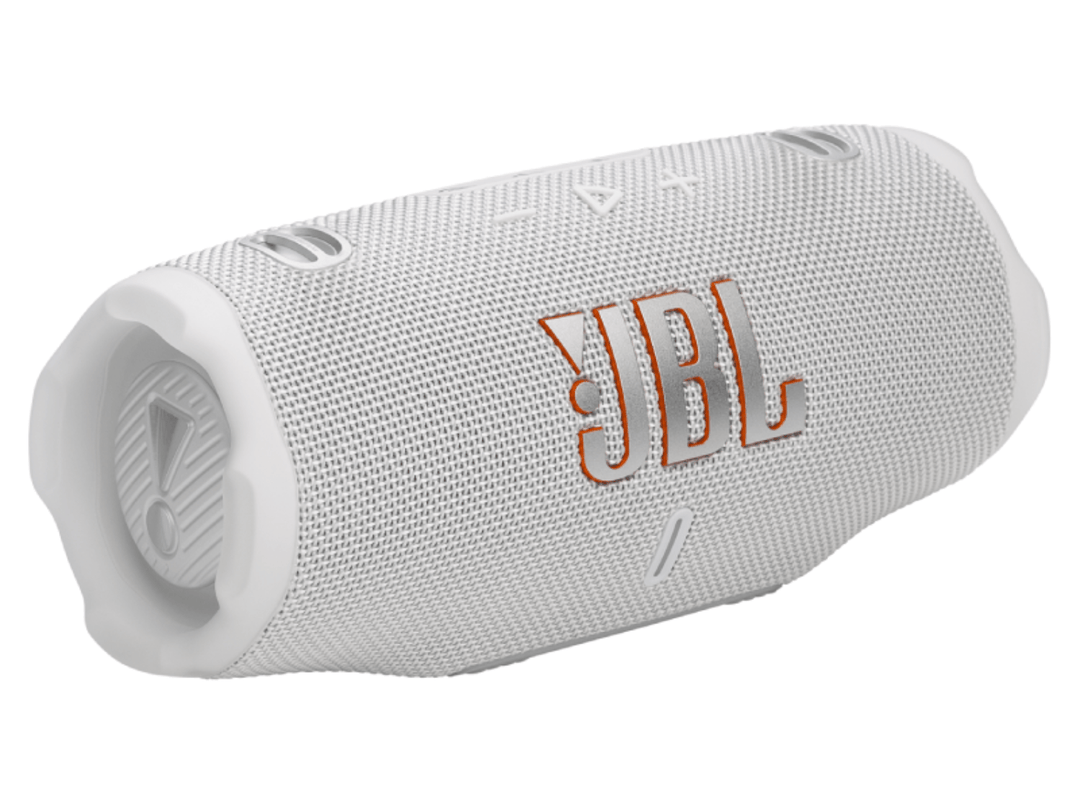 JBL Charge 6 Portable Bluetooth Speaker, White by Erikson Consumer