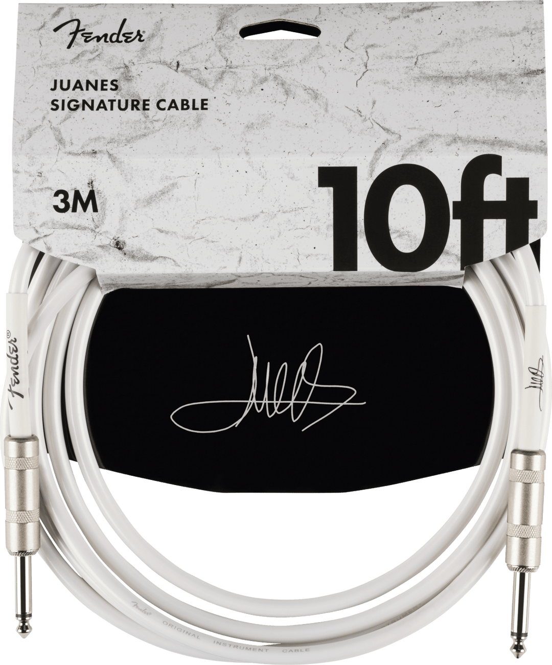 Juanes 10' Instrument Cable, Luna White by FMIC