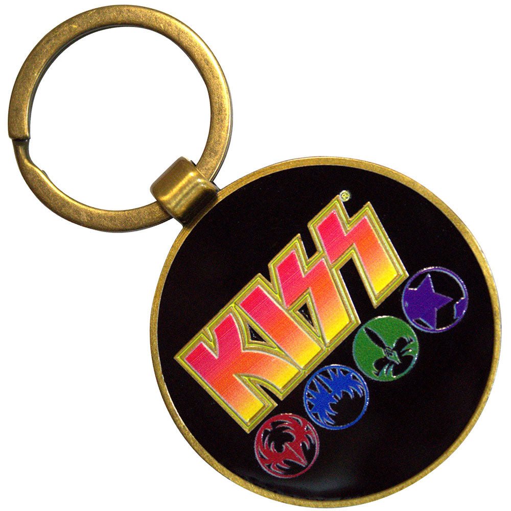 KISS Keychain Army/Logo & Icons (Double Sided) by Rock Off Trade