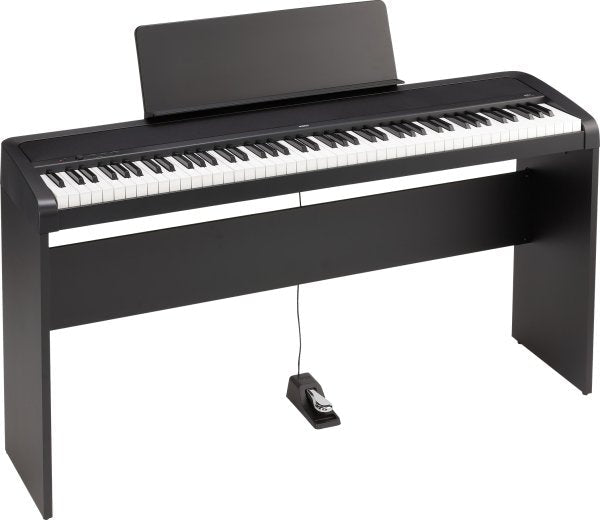 Korg 88-Key Digital Piano With Audio & MIDI USB, Black With Stand (B2PLUSSPBK) by Korg