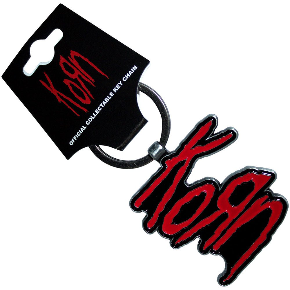 Korn Keychain: Red Logo by Rock Off Trade