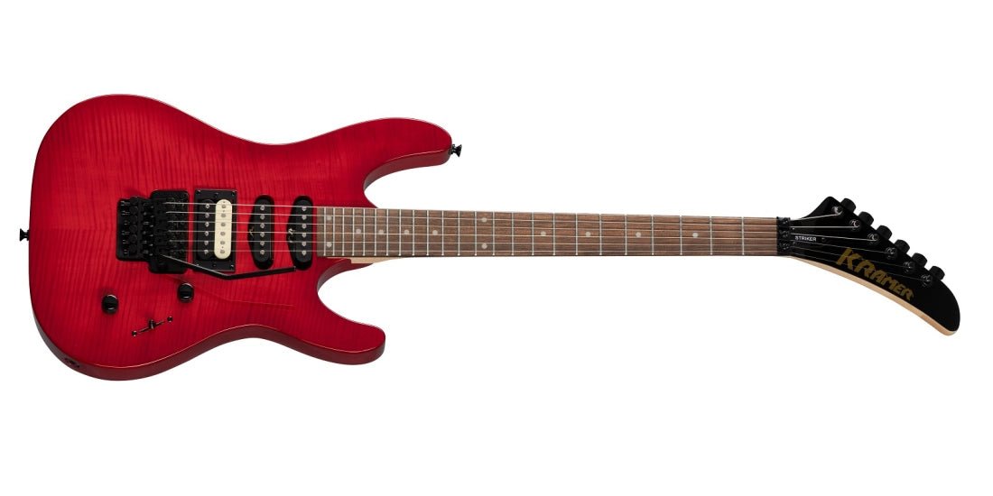Kramer Striker Figured HSS w/Floyd Rose - Transparent Red – Faders ...