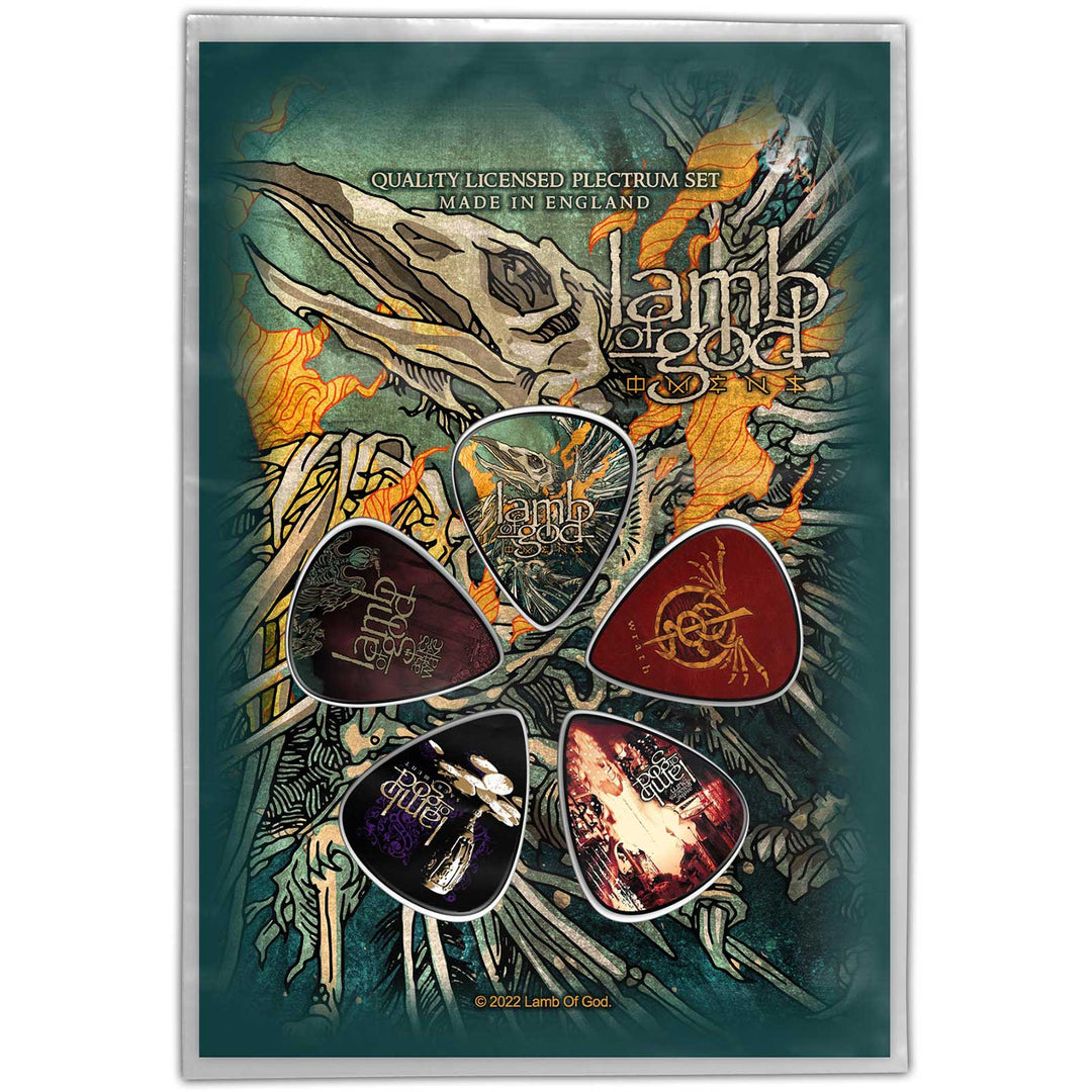 LAMB OF GOD PLECTRUM PACK: OMENS by Rock Off Trade