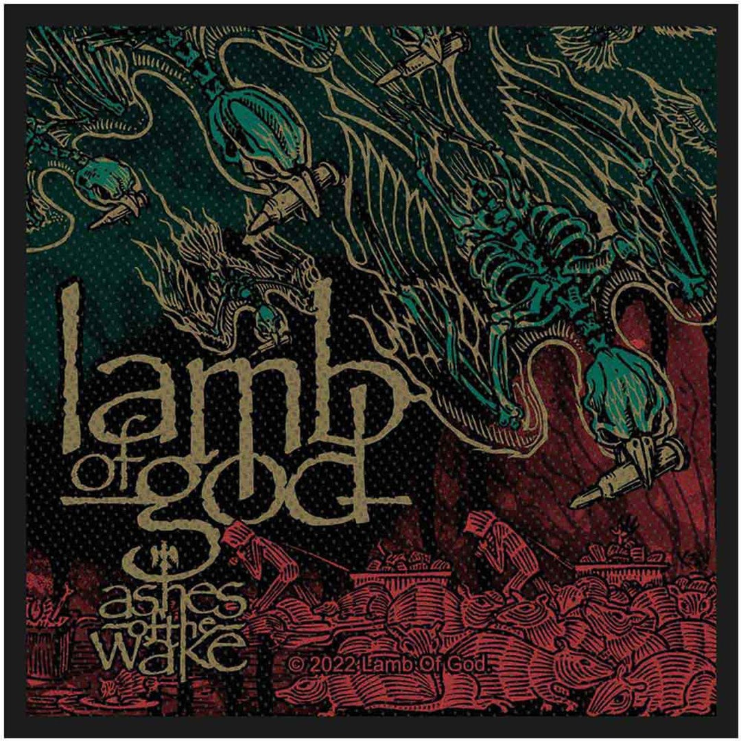 Lamb Of God Standard Patch: Ashes Of The Wake by Rock Off Trade