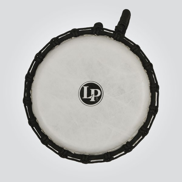 Latin Percussion World 7" Rope Circle Djembe, Orange Marble by Coast Music
