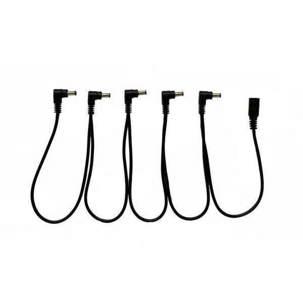 Leem Power Supply Daisy Chain (5 Angled Plugs) by Coast Music