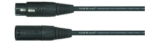Leem Professional Microphone Cable 25' (XLR F + XLR M) by Coast Music