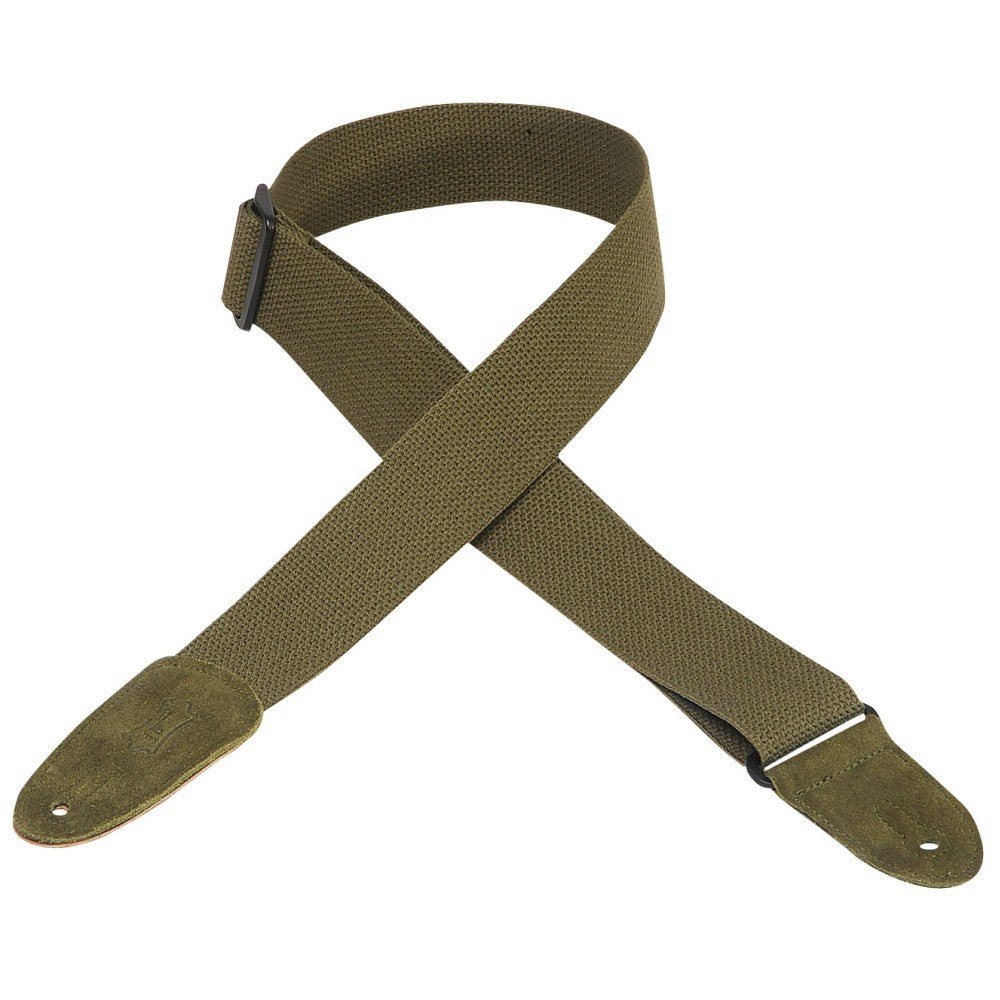 Levy's 2" Cotton Guitar Strap, Green by Levy's Leathers