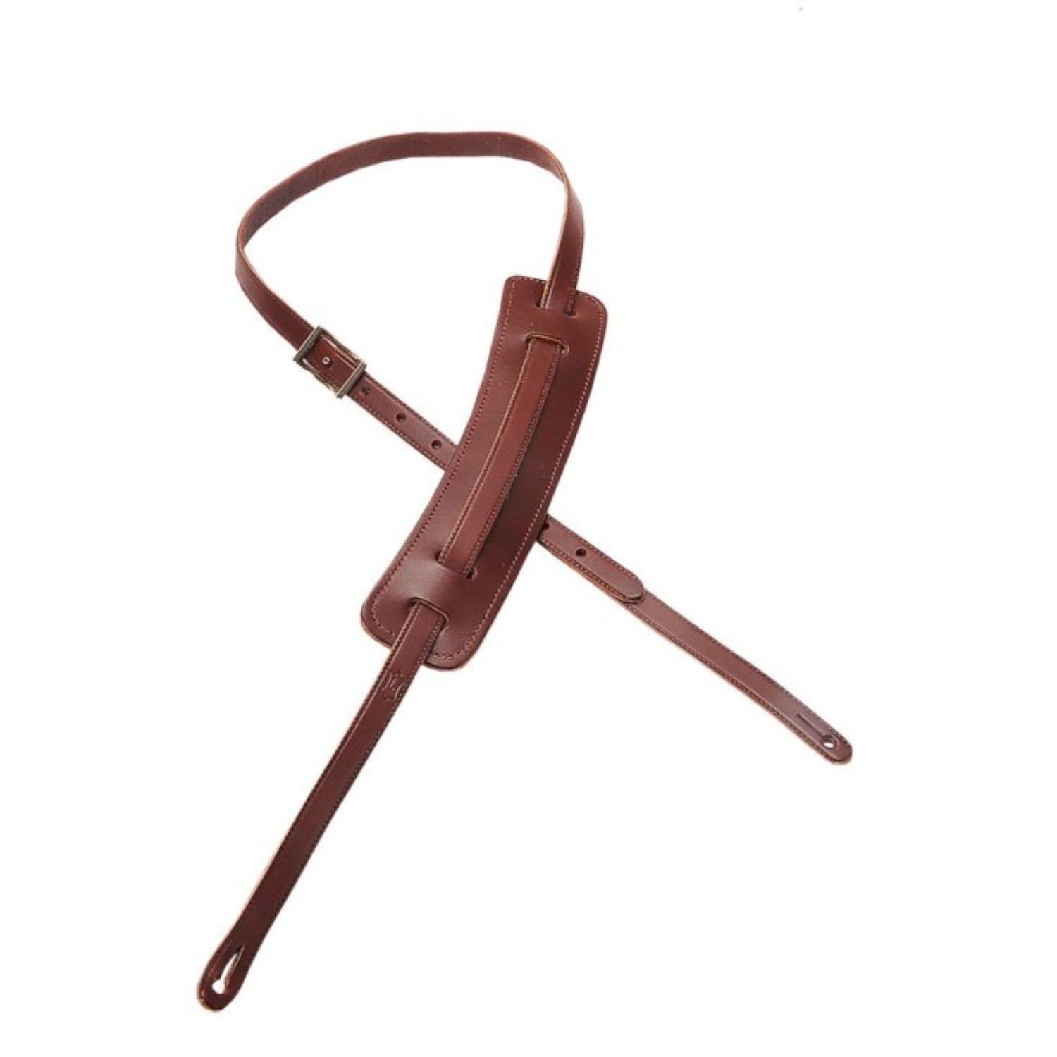 Levy's 5/8" Veg - tan Leather Guitar Strap, Burgundy by Levy's Leathers