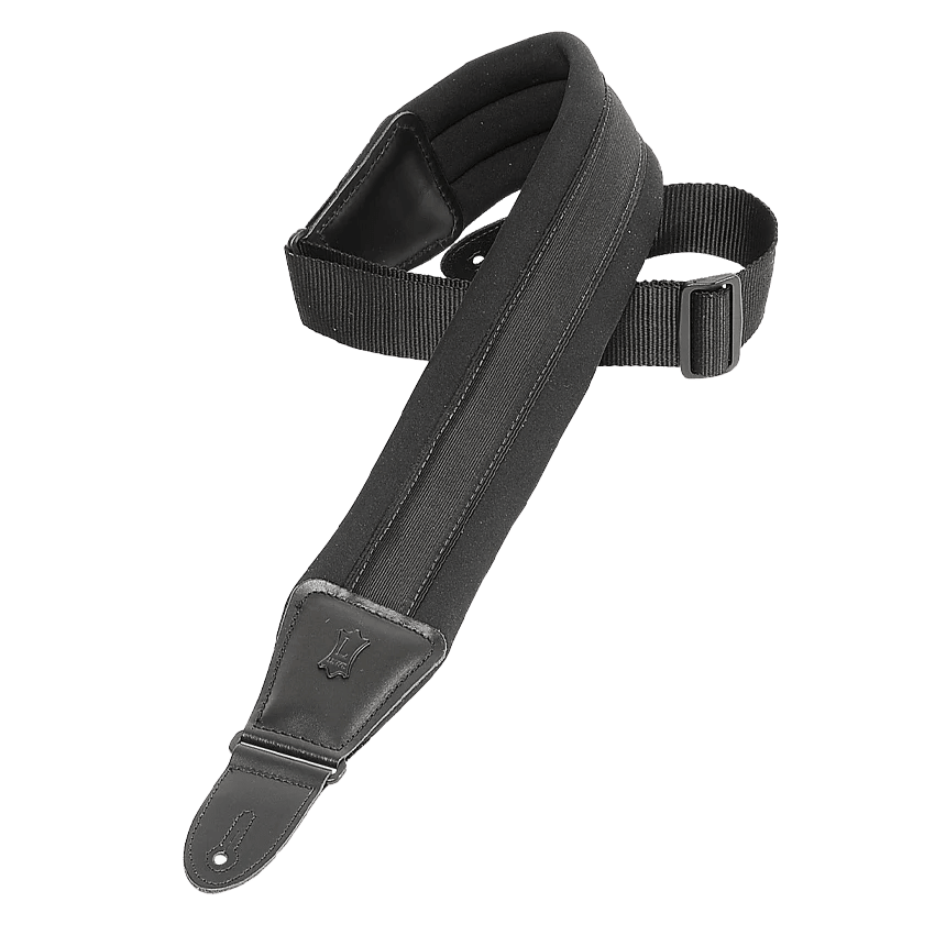 Levy's Comfort Series Guitar Strap, Black by Levy's Leathers