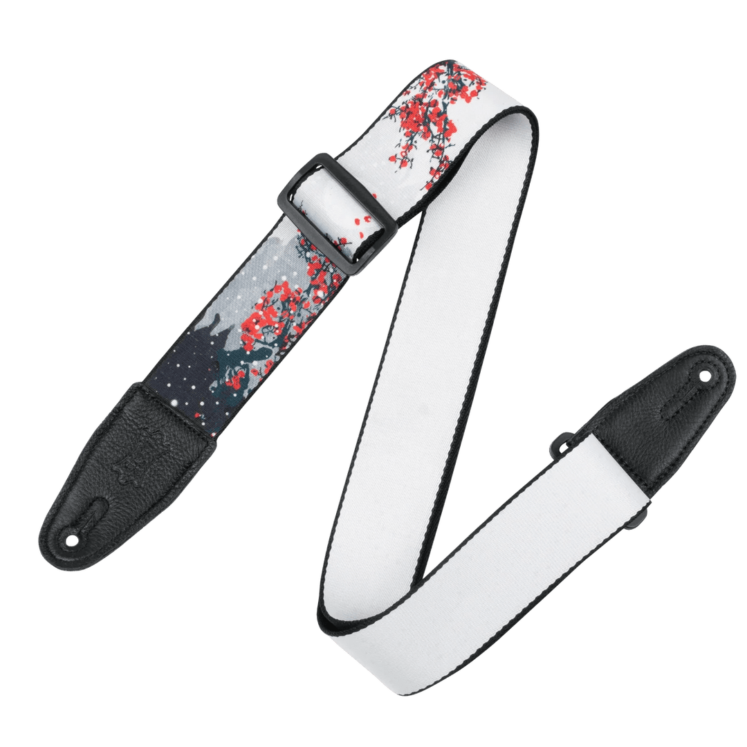 LEVY'S Eastern Harmony Series Guitar Strap, Cherry Blossoms by Levy's Leathers