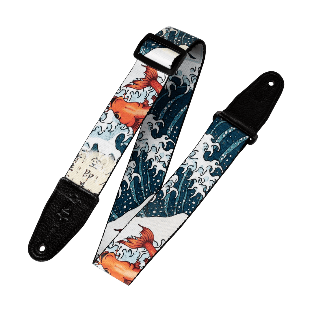 LEVY'S Eastern Harmony Series Guitar Strap, Koi Fish by Levy's Leathers