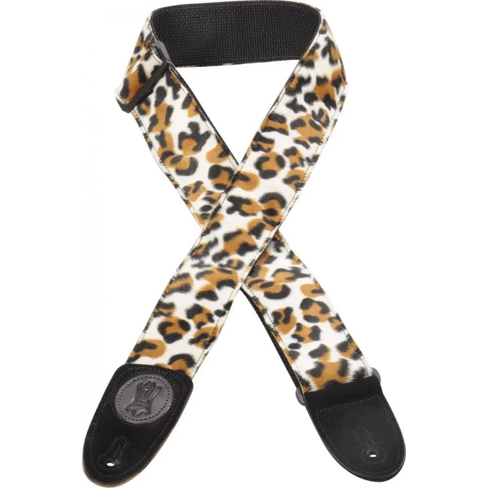 Levy's Faux Fur Guitar Strap, Lynx by Levy's Leathers