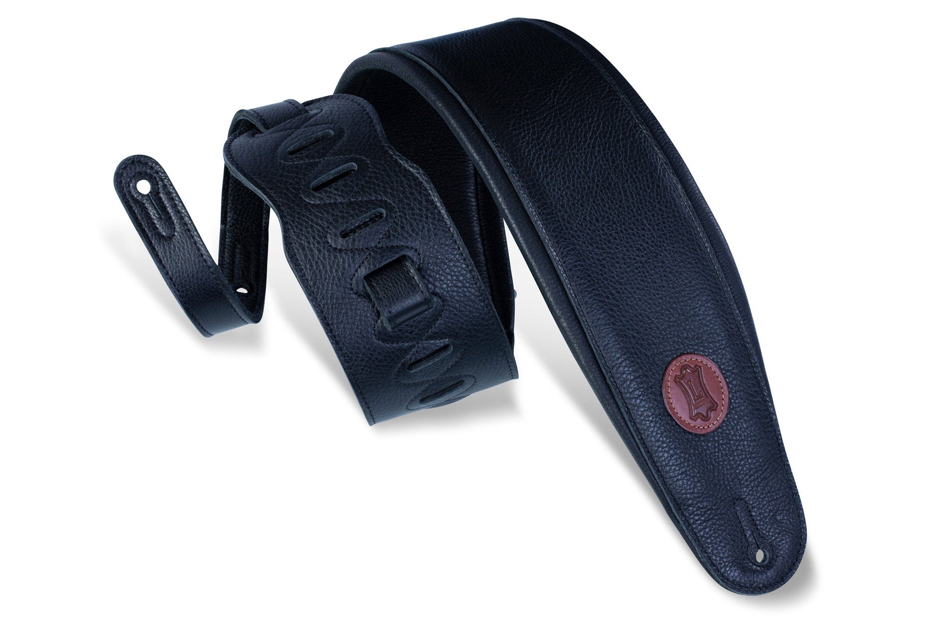 Levy's Garment Leather 4.5" Bass Strap, Black by Levy's Leathers