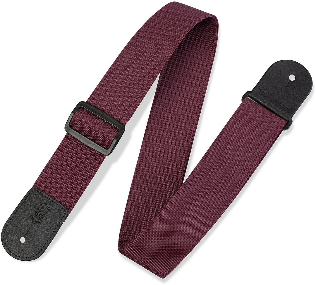 Levy's Guitar Strap, Burgundy by Levy's Leathers