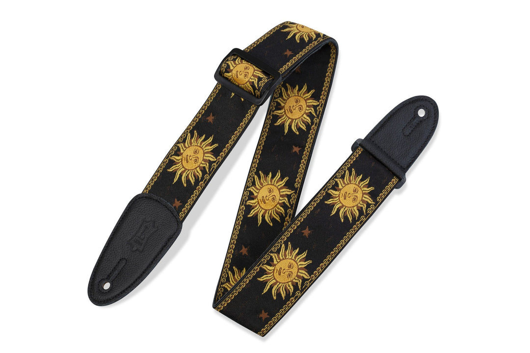Levy's Sun Design Jacquard Weave 2" Guitar Strap by Levy's Leathers