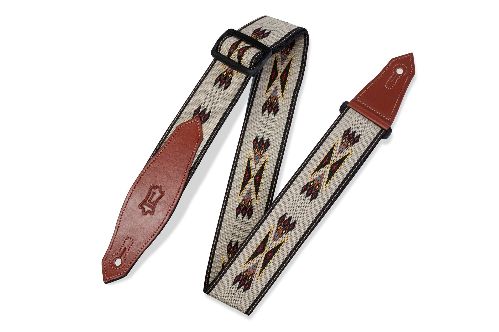 Levy's Top Grain Leather 3" Guitar Strap, Tan by Levy's Leathers