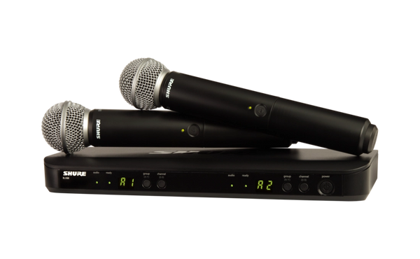 Shure BLX288/SM58 Dual-Transmitter Handheld Wireless System (H10: 542-572 MHz)