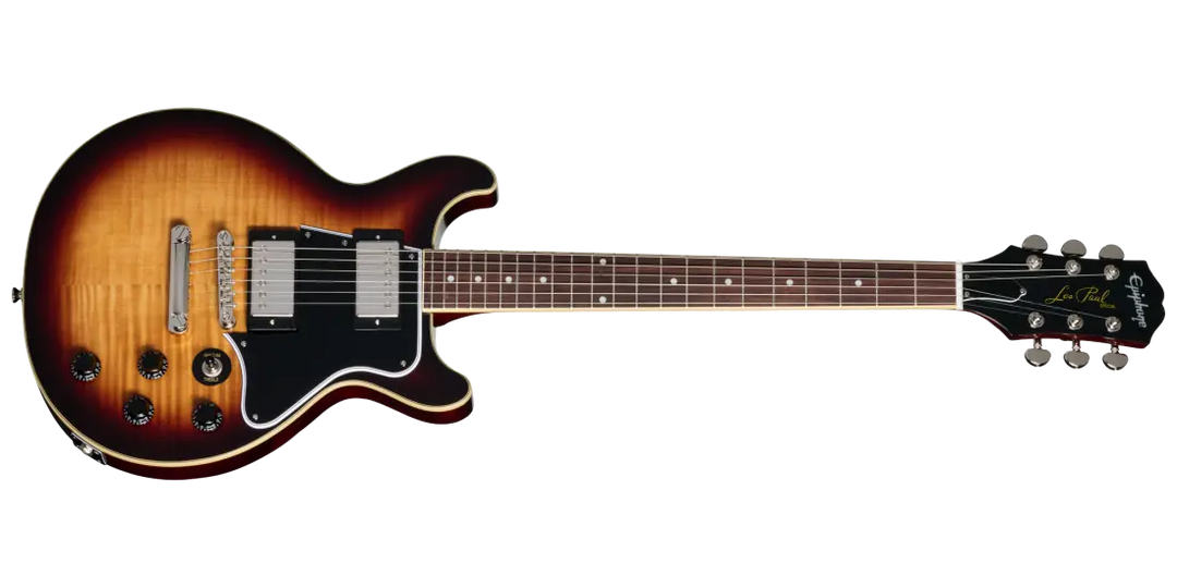 Epiphone Les Paul Special Double Cut Figured Electric Guitar - Bourbon Burst