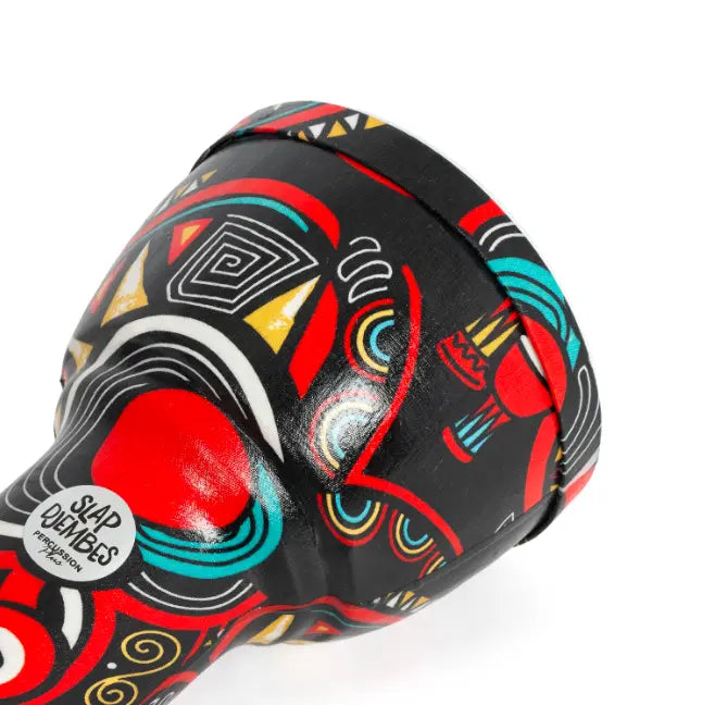 Percussion Plus 12'' Pretuned Slap Djembe - Carnival