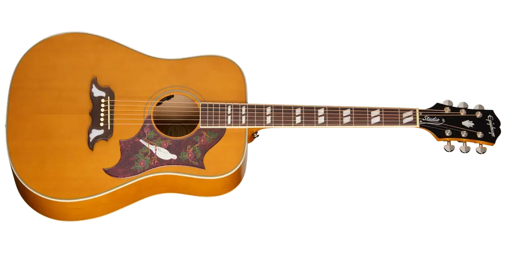 Epiphone Dove Studio Acoustic/Electric Guitar with Gigbag - Natural