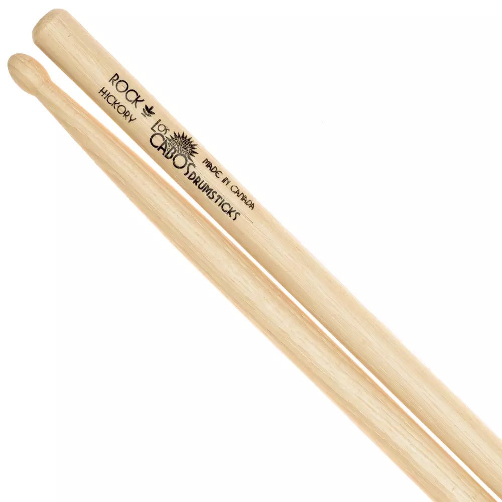 Los Cabos Rock White Hickory Drum Sticks by Yorkville