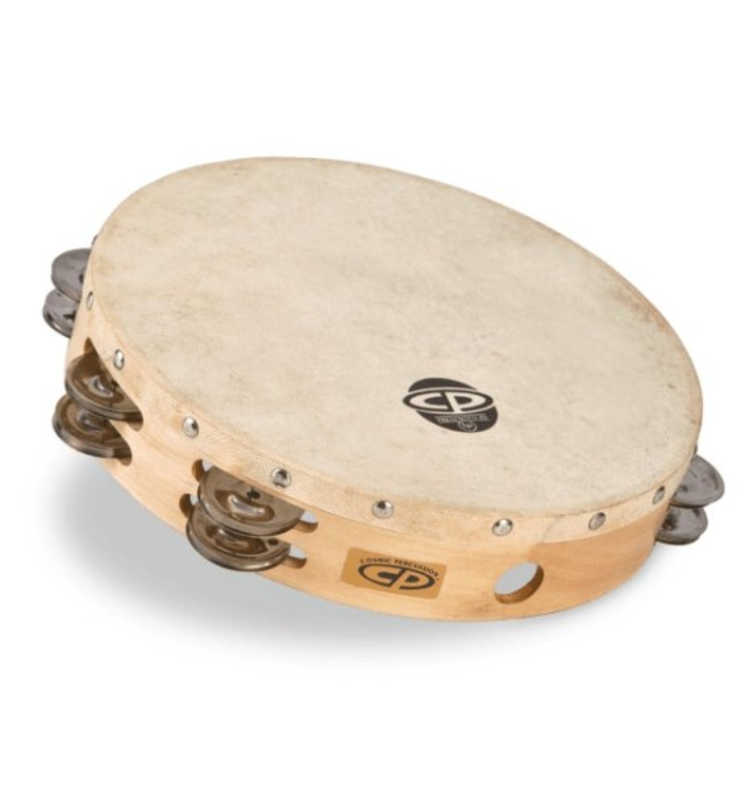 LP 10" Tambourine with Head Double Row by Coast Music