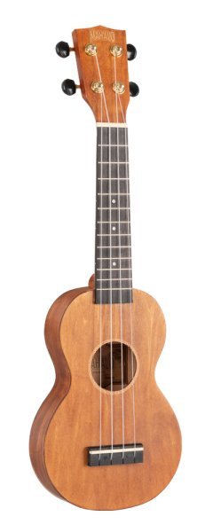 Mahalo Slimline Series Soprano Ukulele With Carry Bag, Transparent Brown by Coast Music