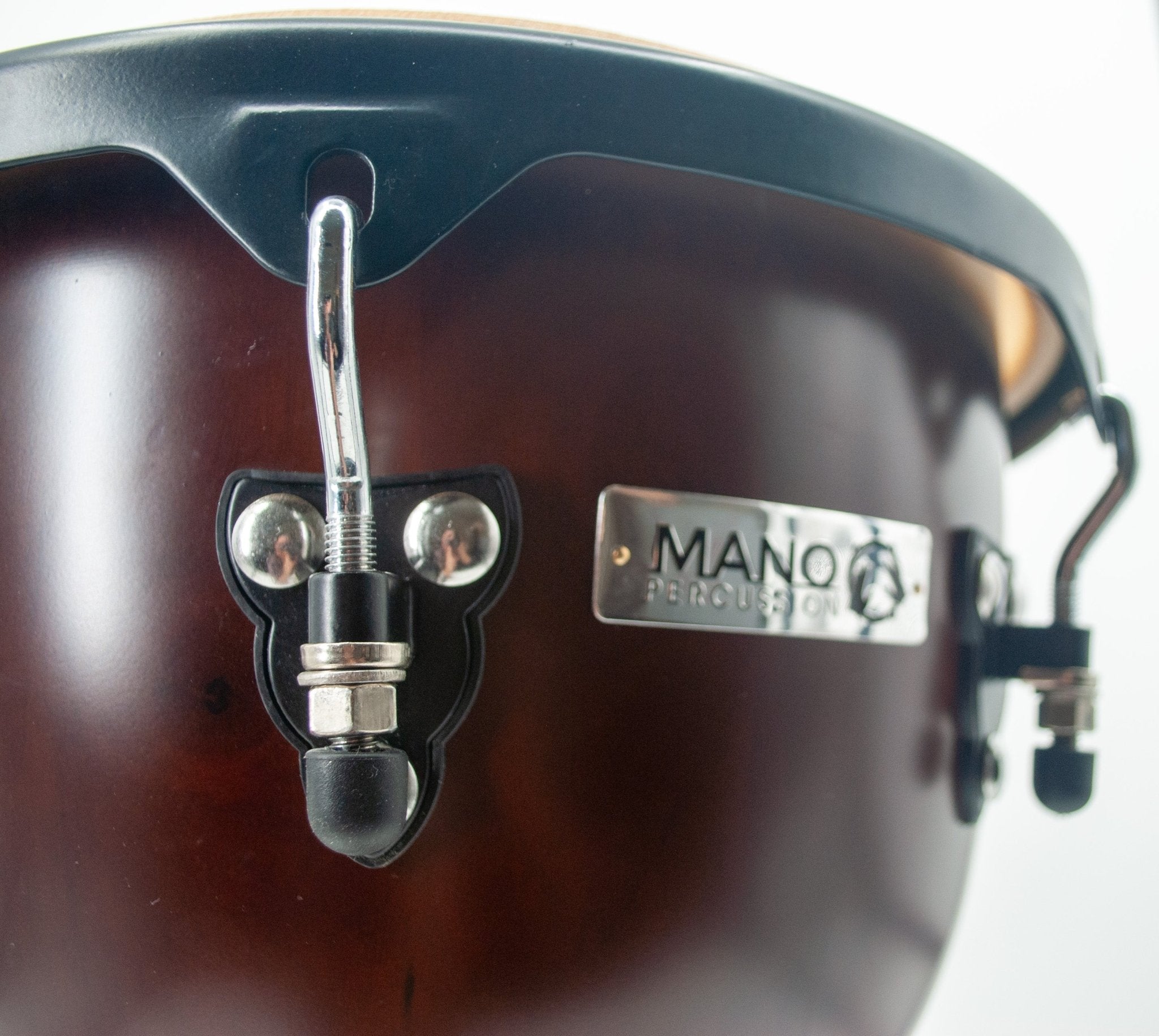 Mano Percussion 12" Djembe with Comfort Rim and Natural Skin Head, Brown by Coast Music