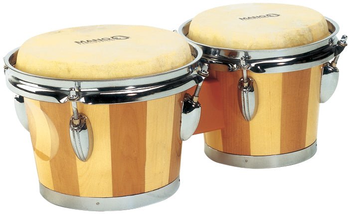 Mano Percussion 7” & 8” Bongo Set With Tunable Bongos by Coast Music