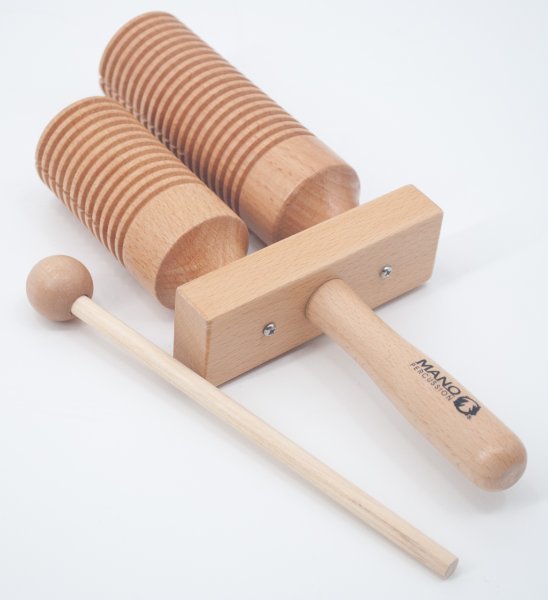 Mano Percussion Agogo Block With Beater by Mano Percussion