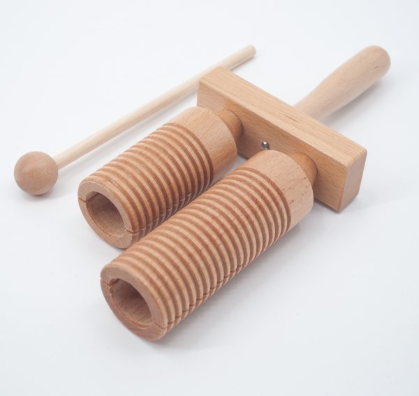 Mano Percussion Agogo Block With Beater by Mano Percussion