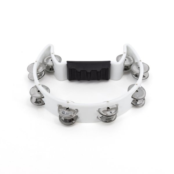 Mano Percussion MP-TC-WH Cutaway Tambourine White by Mano Percussion