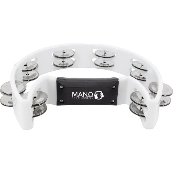 Mano Percussion MP-TC-WH Cutaway Tambourine White by Mano Percussion