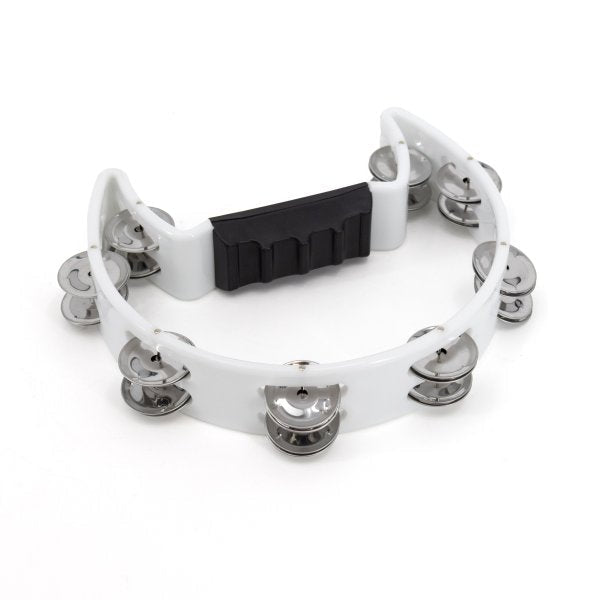 Mano Percussion MP-TC-WH Cutaway Tambourine White by Mano Percussion