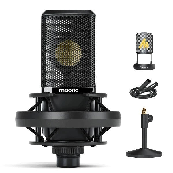 Maono XLR Condenser Microphone With 34mm Large Diaphragm & Stand by Yorkville